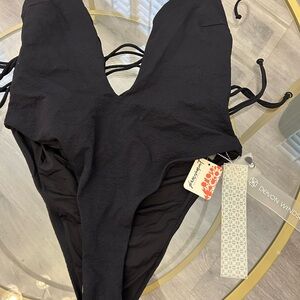 FP Movement Devon Black One Piece Swimsuit